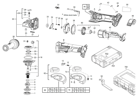 Ersatzteile für M18 CAG 115X