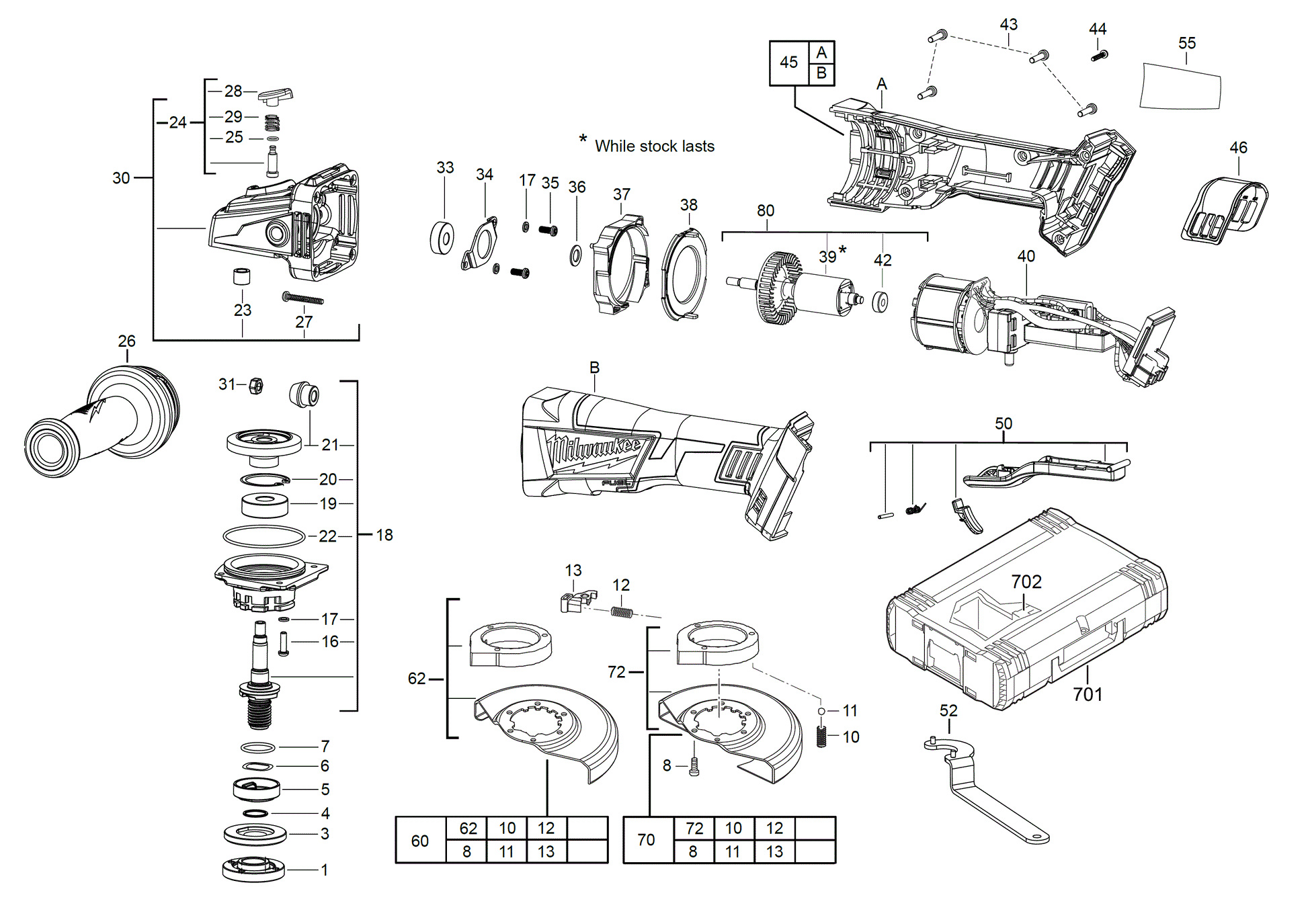 Ersatzteile für M18CAG 125XPD