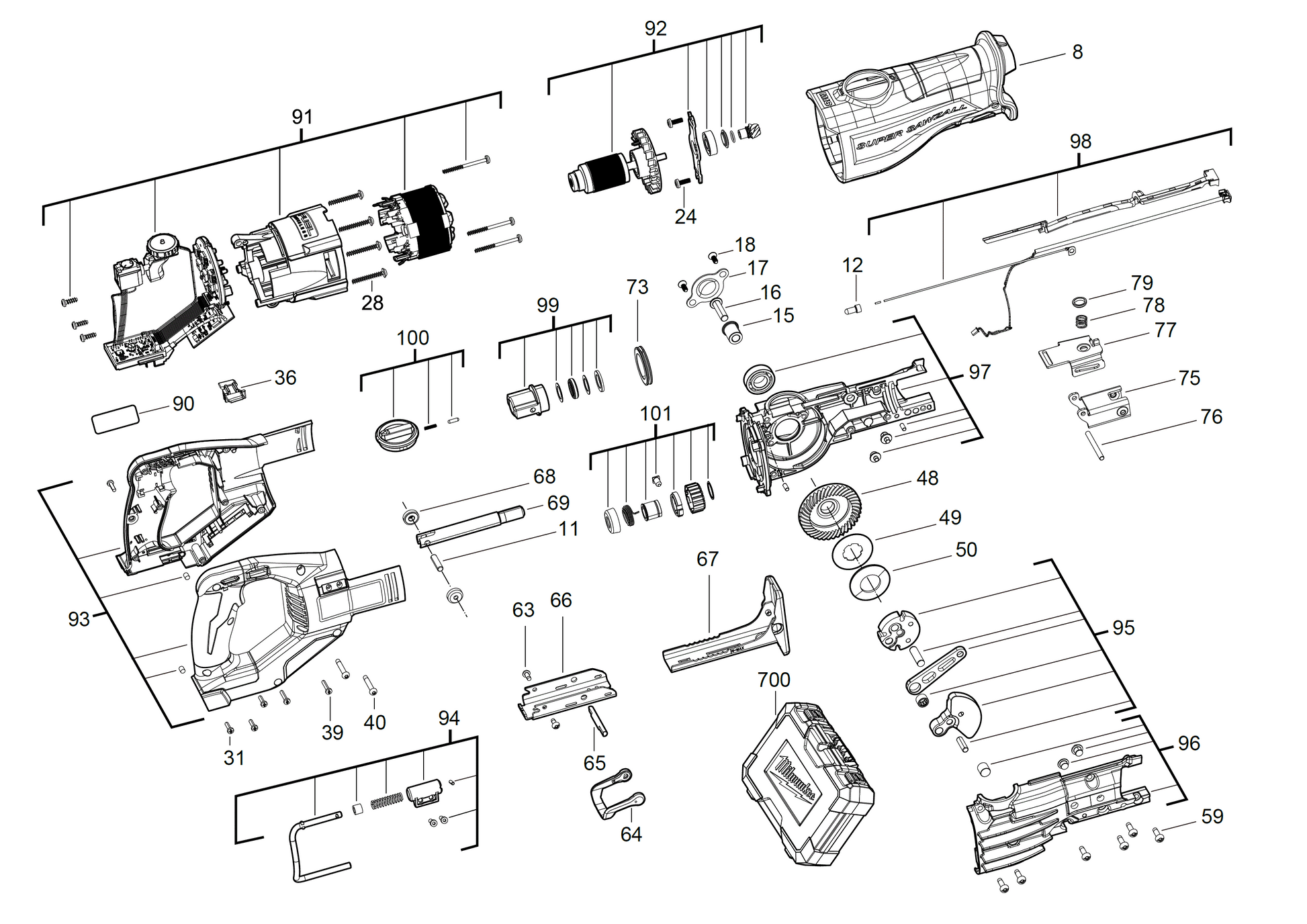 Ersatzteile für M18 FSX