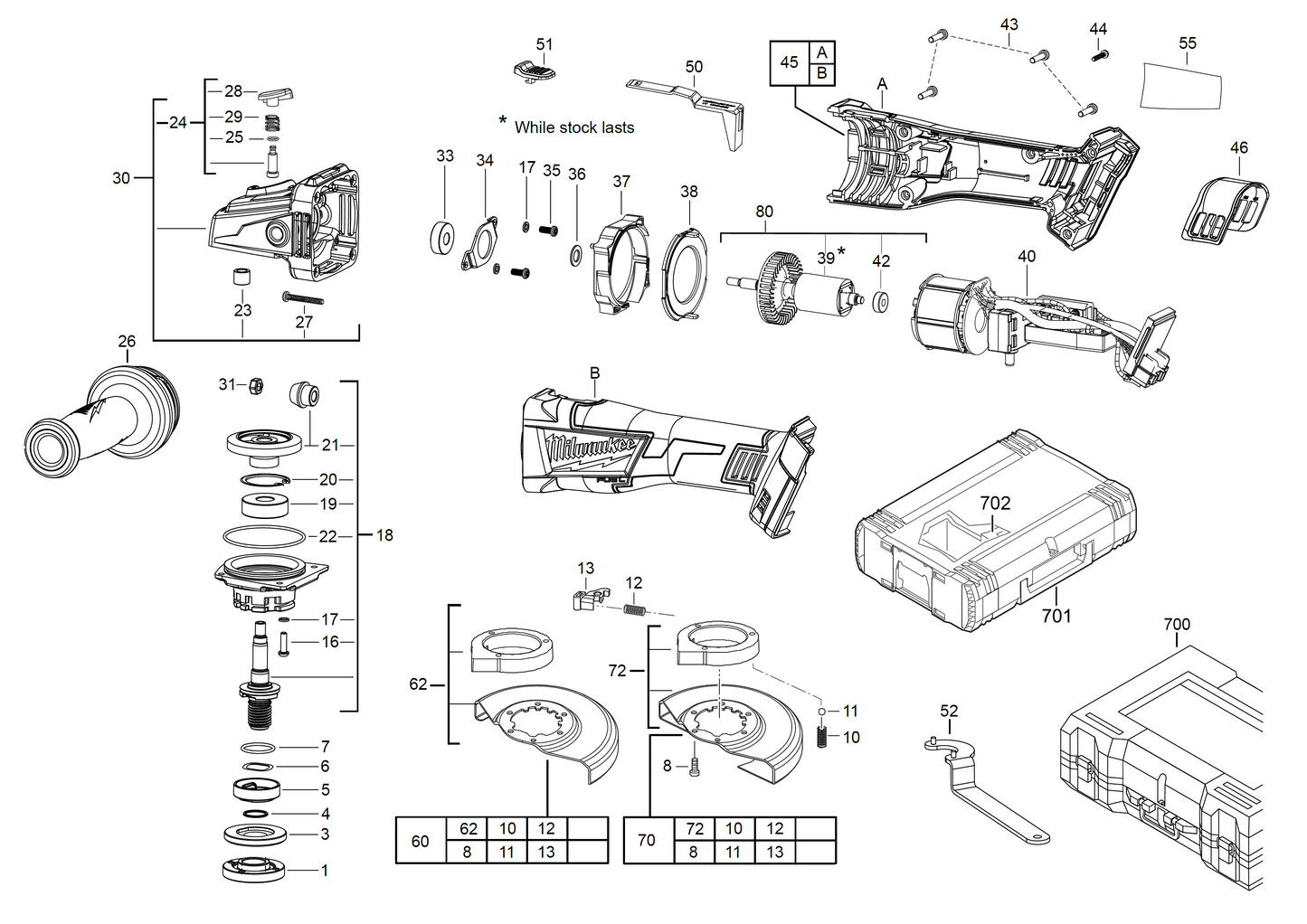 Ersatzteile für M 18 CAG 115 X