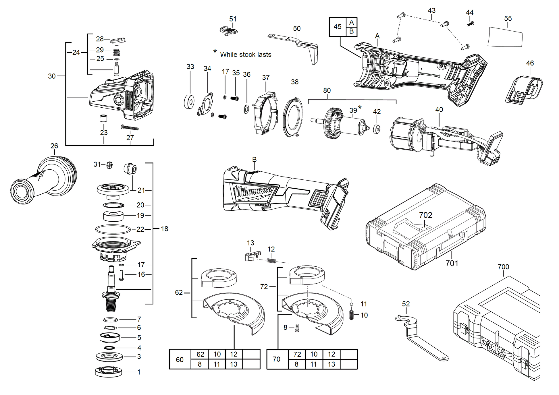 Ersatzteile für M 18 CAG 115 X