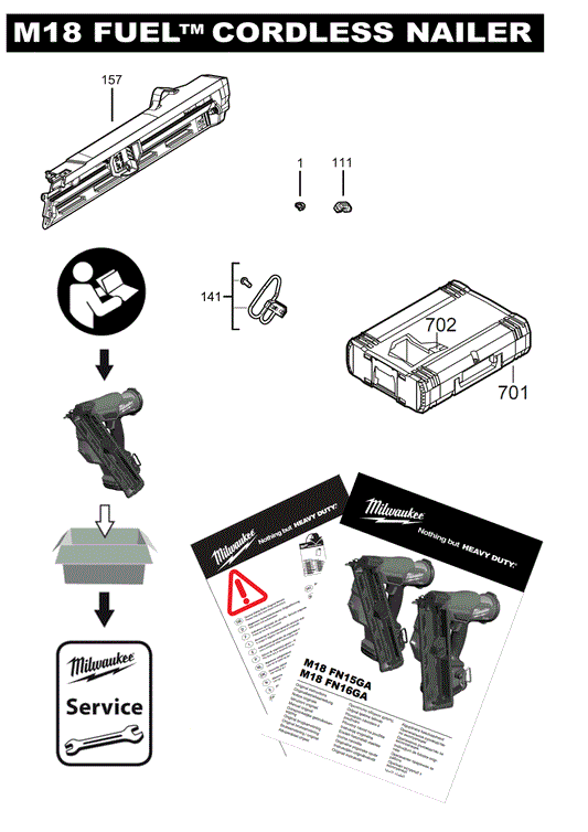 Ersatzteile für M18 FN16GA