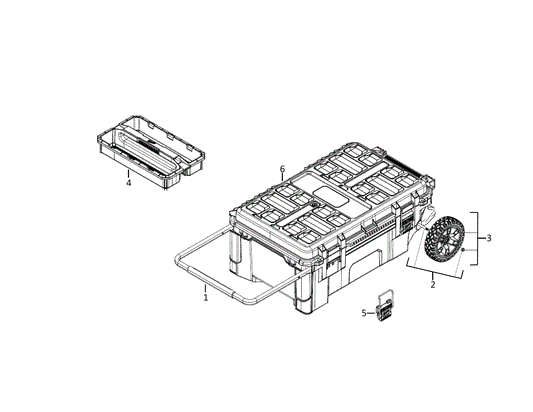 Ersatzteile für PACKOUT Trolley Koffer XL