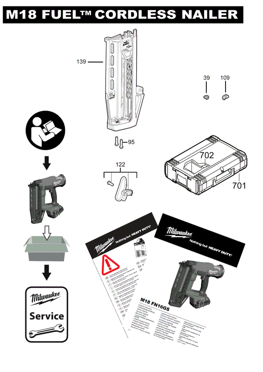 Ersatzteile für M18 FN16GS